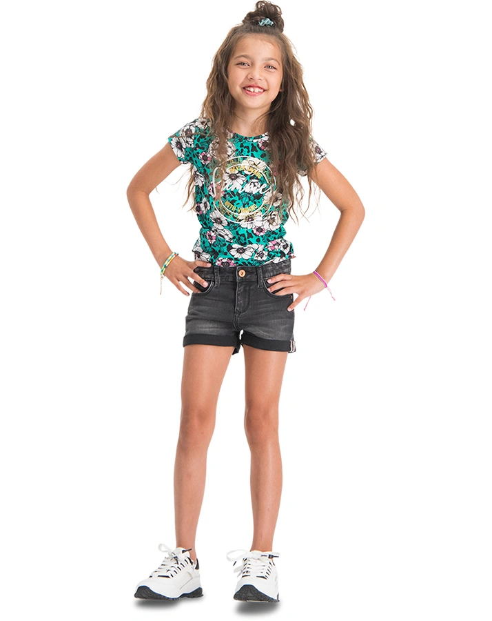 Jeans-Shorts DAIZY VINTAGE High Waist in grey vintage