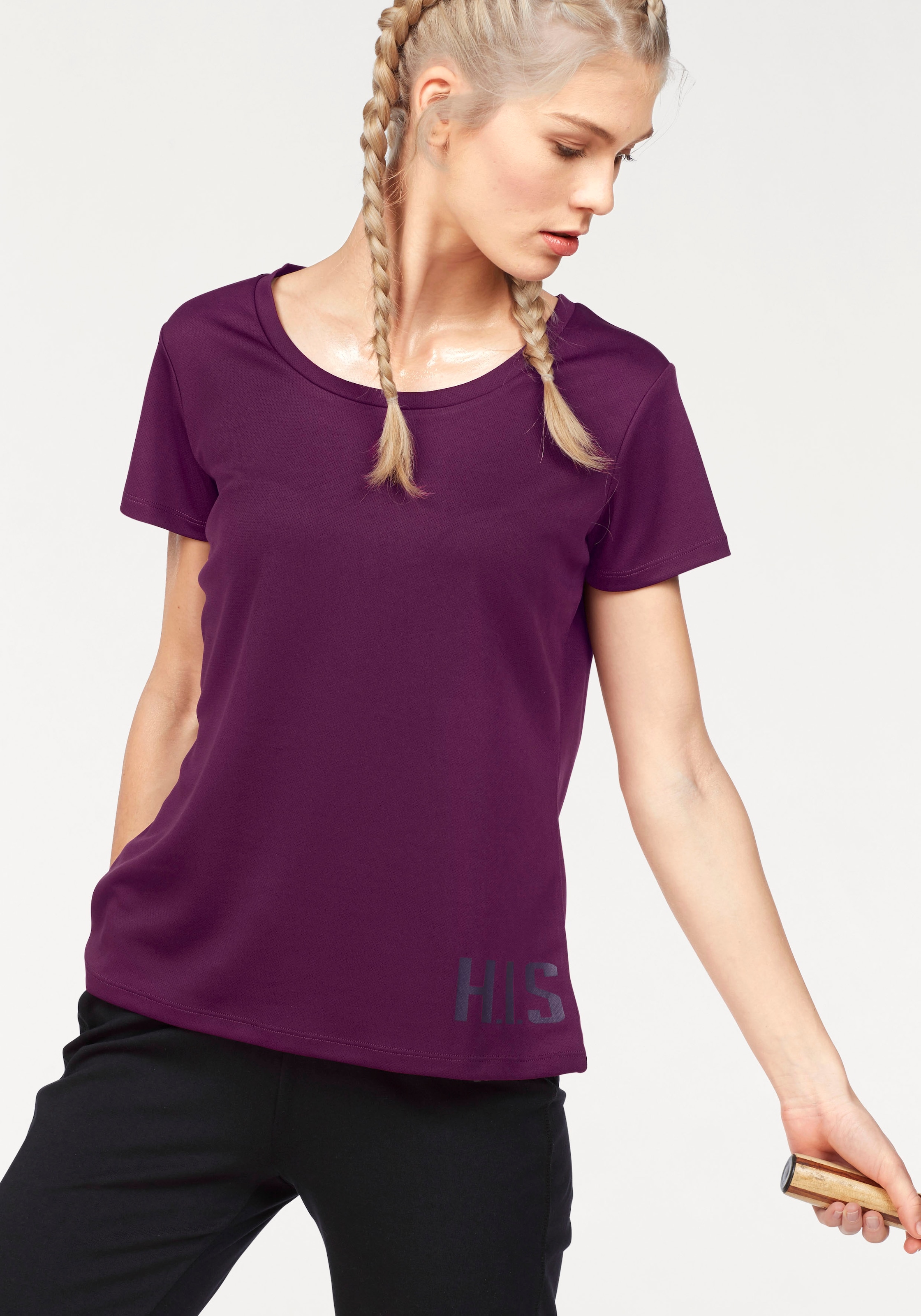 H.I.S Funktionsshirt Spar-Set, 2er-Pack,  figurbetonter Schnitt,  sportlicher Look,  mit trendigem Logodruck