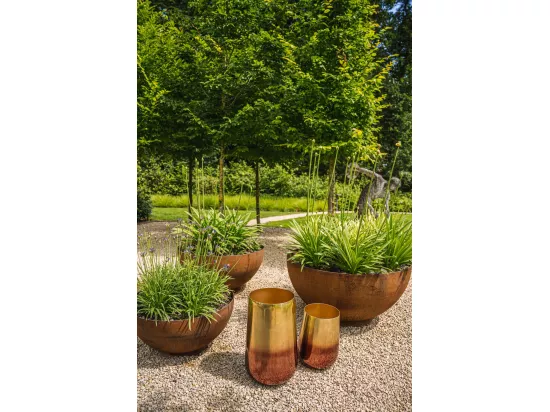 Le Bac à Plantes en Laiton Deux Tons - Laiton - XL