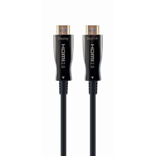 Gembird Cabo HDMI 2.0 4K 60Hz AOC (Active Optical Cable) Premium Series com Ethernet 20m Preto