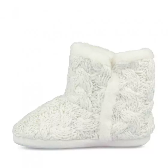 Chaussons bottines BLANC MERRY SCOTT