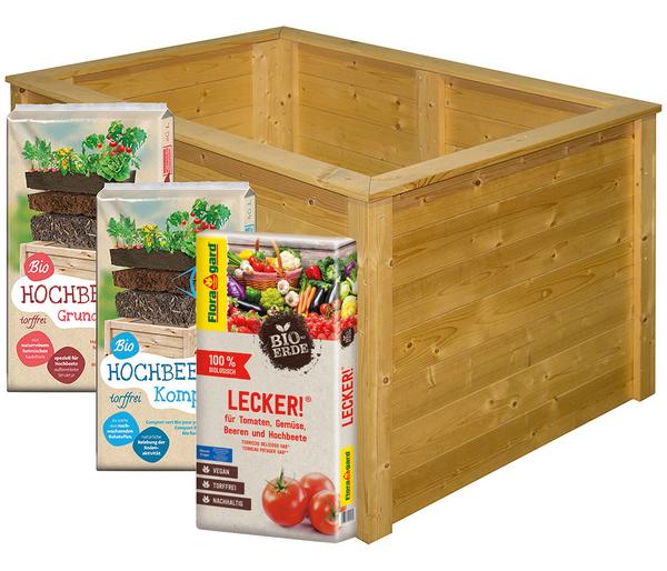 Floragard Hochbeet-Set inkl. 540 l