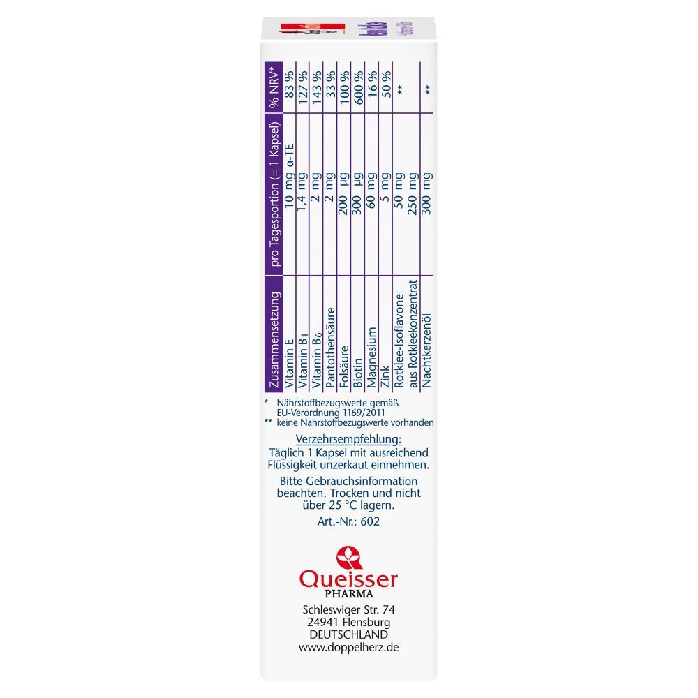 Doppelherz® aktiv Meno Rotklee + Nachtkerzenöl + Biotin