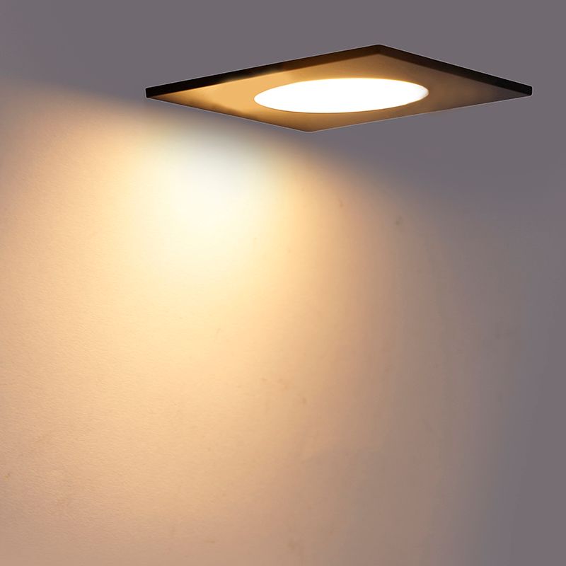 Set van 6 inbouwspots zwart incl. LED 3-staps dimbaar IP65 - Simply
