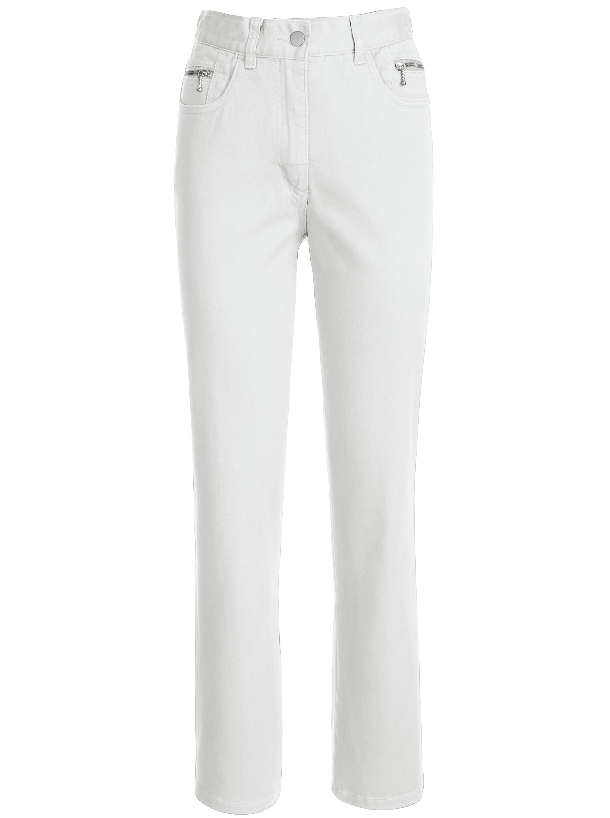 5-Pocket-Jeans in weiß