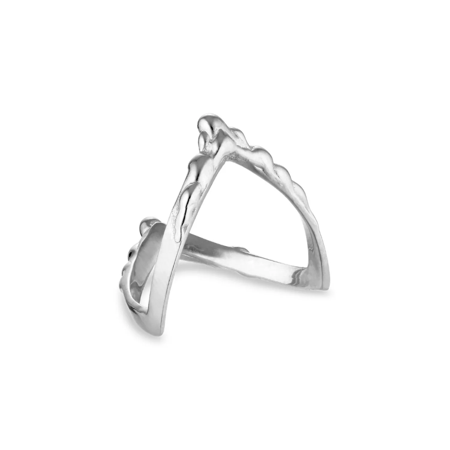 Jane Kønig Drippy V-Ring Ring Sølv DVR-AW22-S