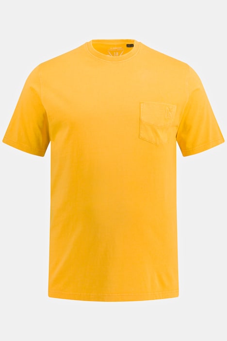 T-Shirt, Halbarm, Brusttasche, Rundhals