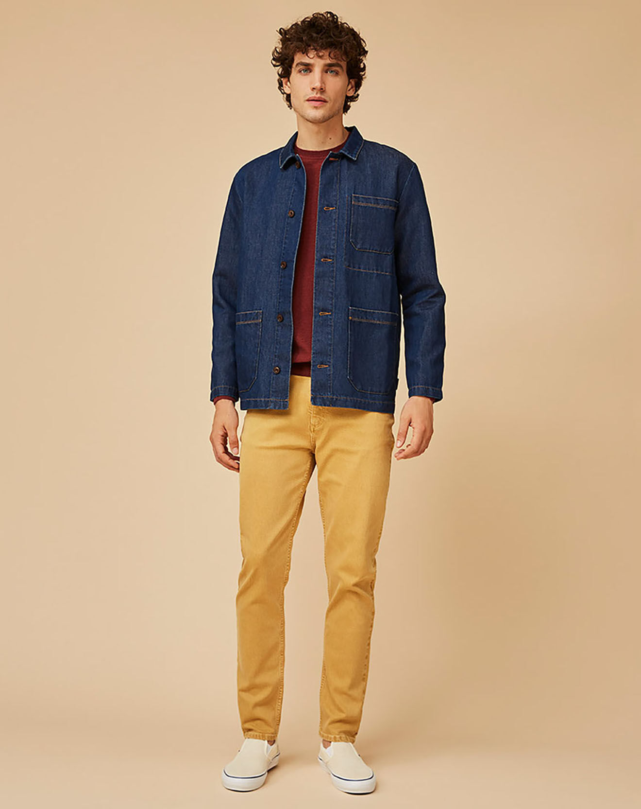 Harris Wilson Veste en Coton & Lin Brooklyn denim