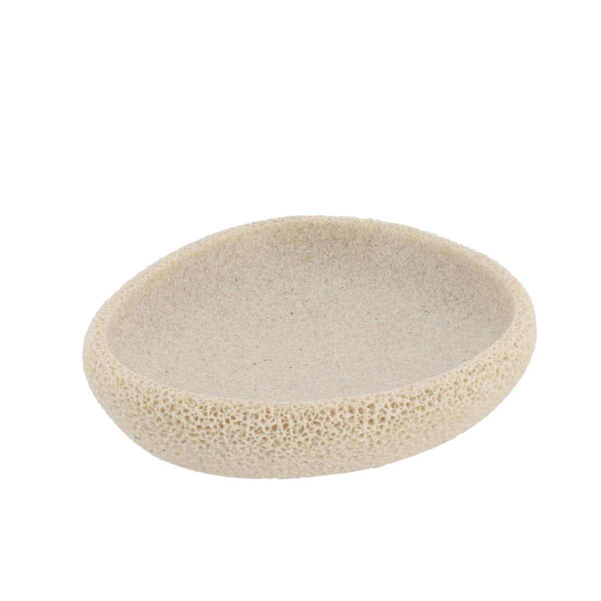 PORTE SAVON POLYRESINE EFFET EPONGE DE MER NATUREL