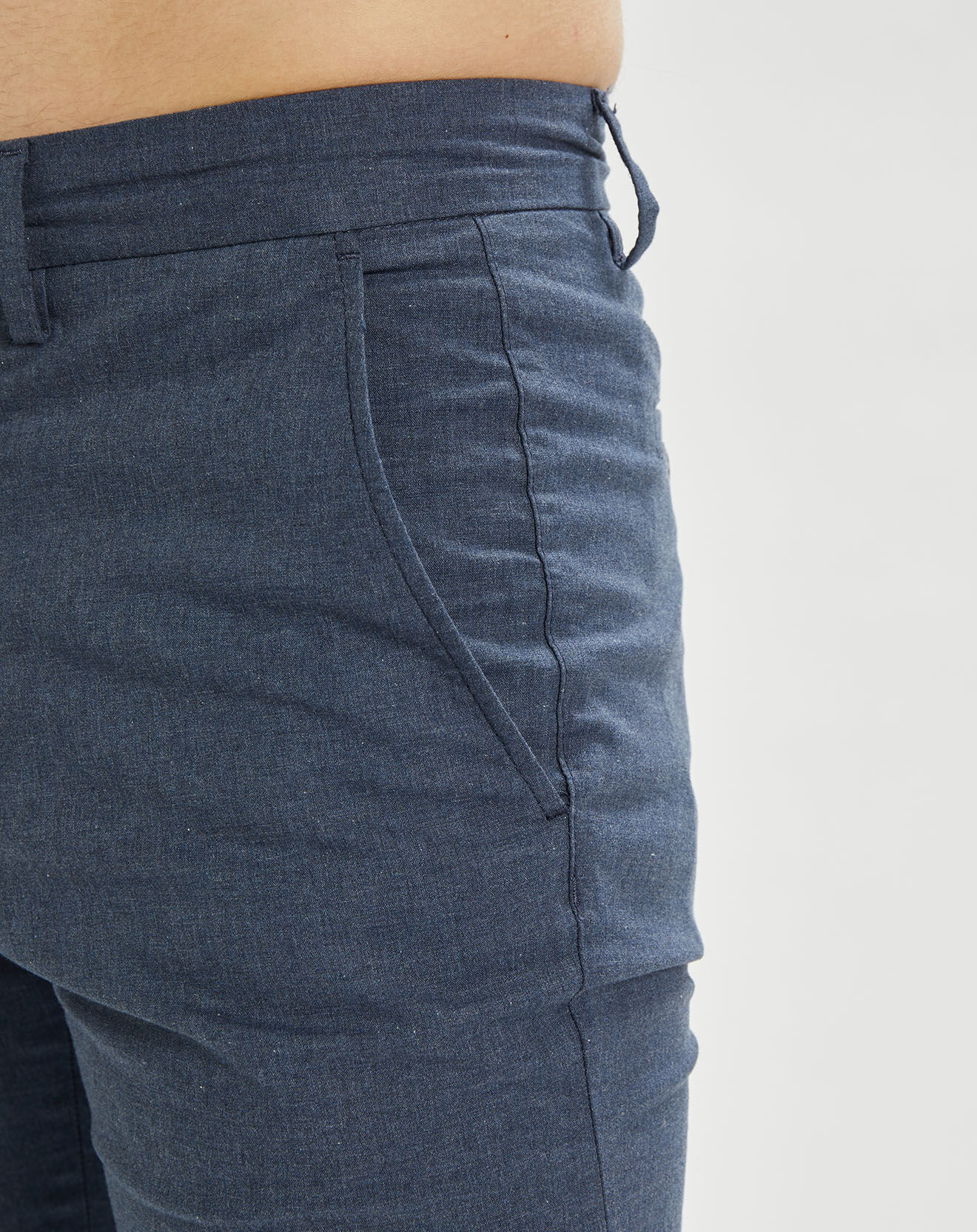 Tommy Hilfiger Pantalon ajusté Bleecker Tropical Look bleu marine
