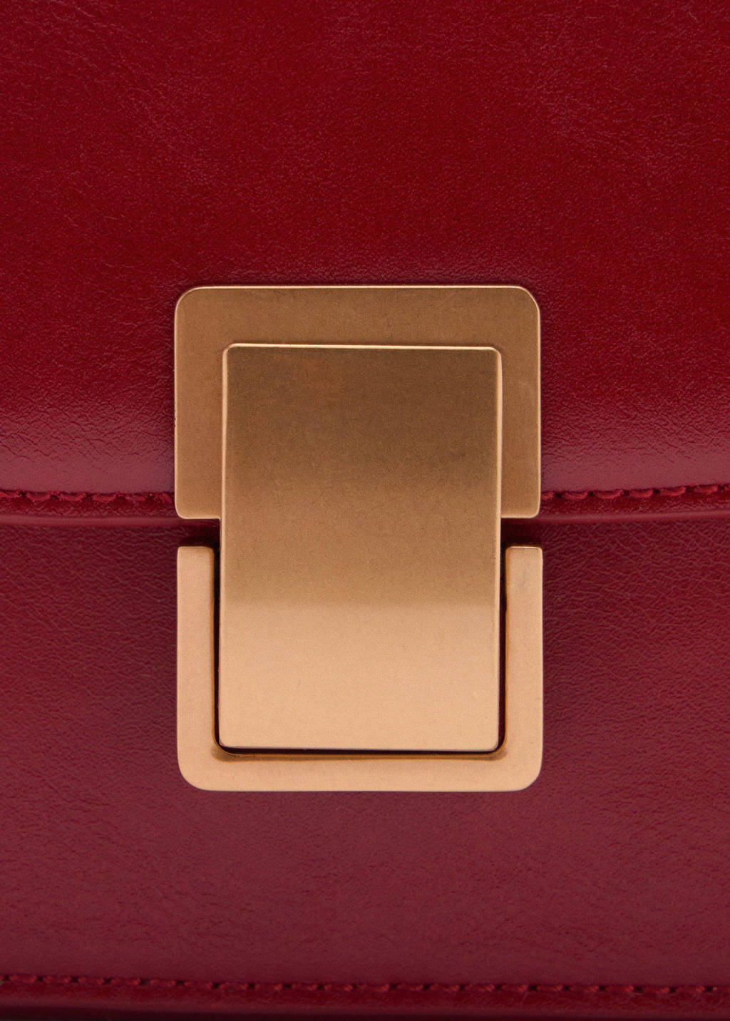 imitatieleren schoudertas rood