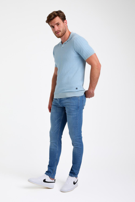 Gabbiano blauwe heren polo