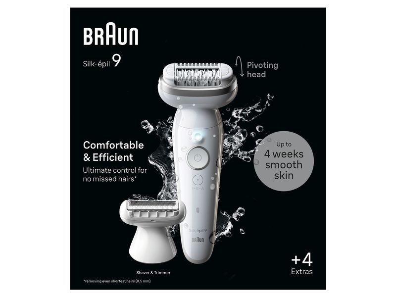 Braun Epilierer Silk-épil 9 9-041 Kabelloses Nass- und Trocken-Epiliergerät