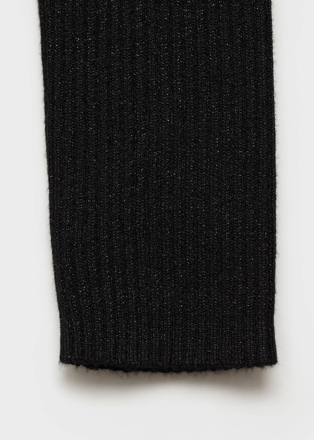 MANGO TEEN little black dress met glitter zwart