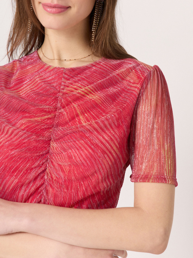 T-shirt irisé dos ouvert