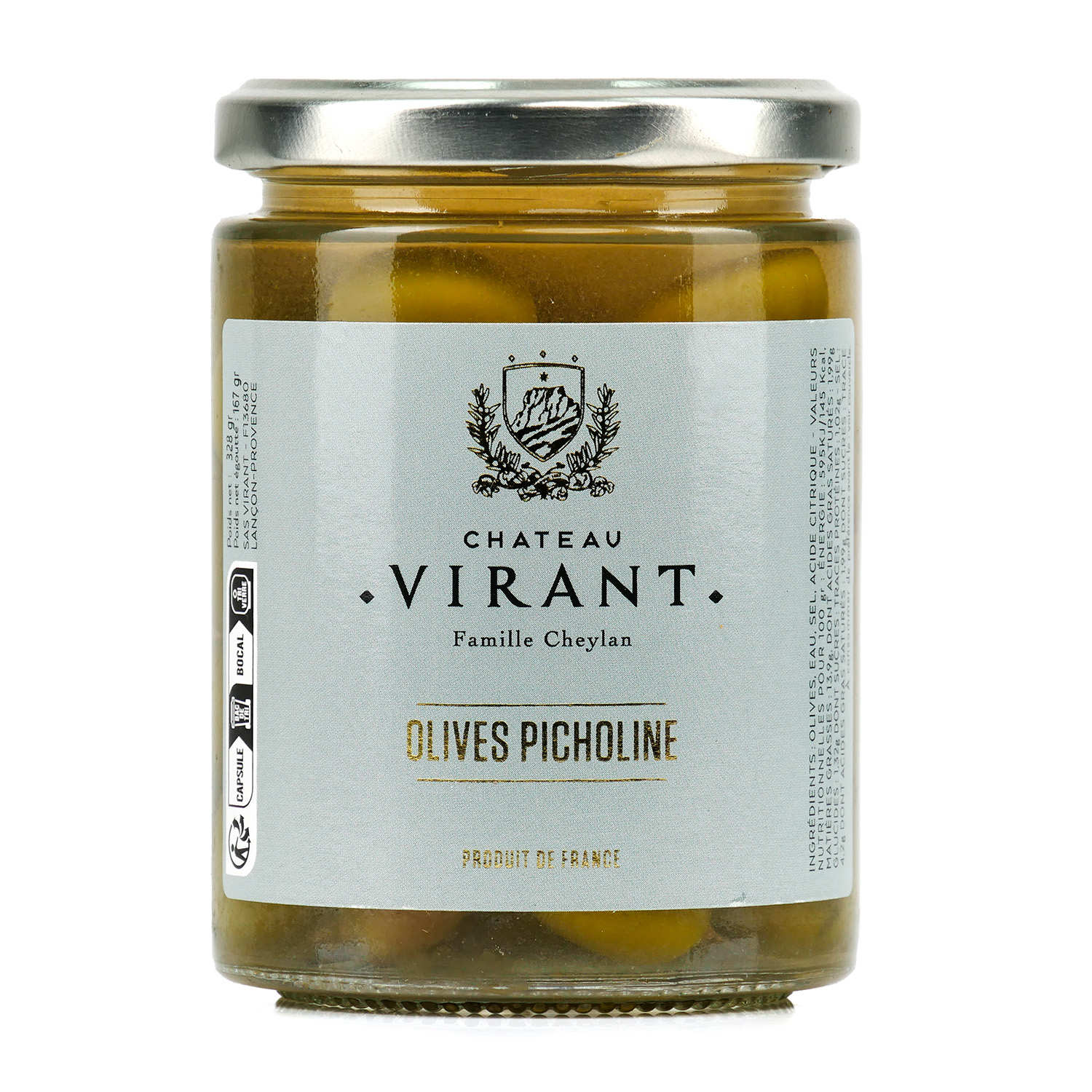 Olives vertes picholines - Château Virant