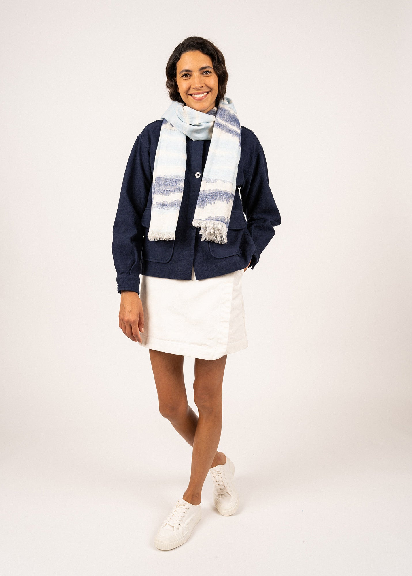 Grand foulard Cap Indigo