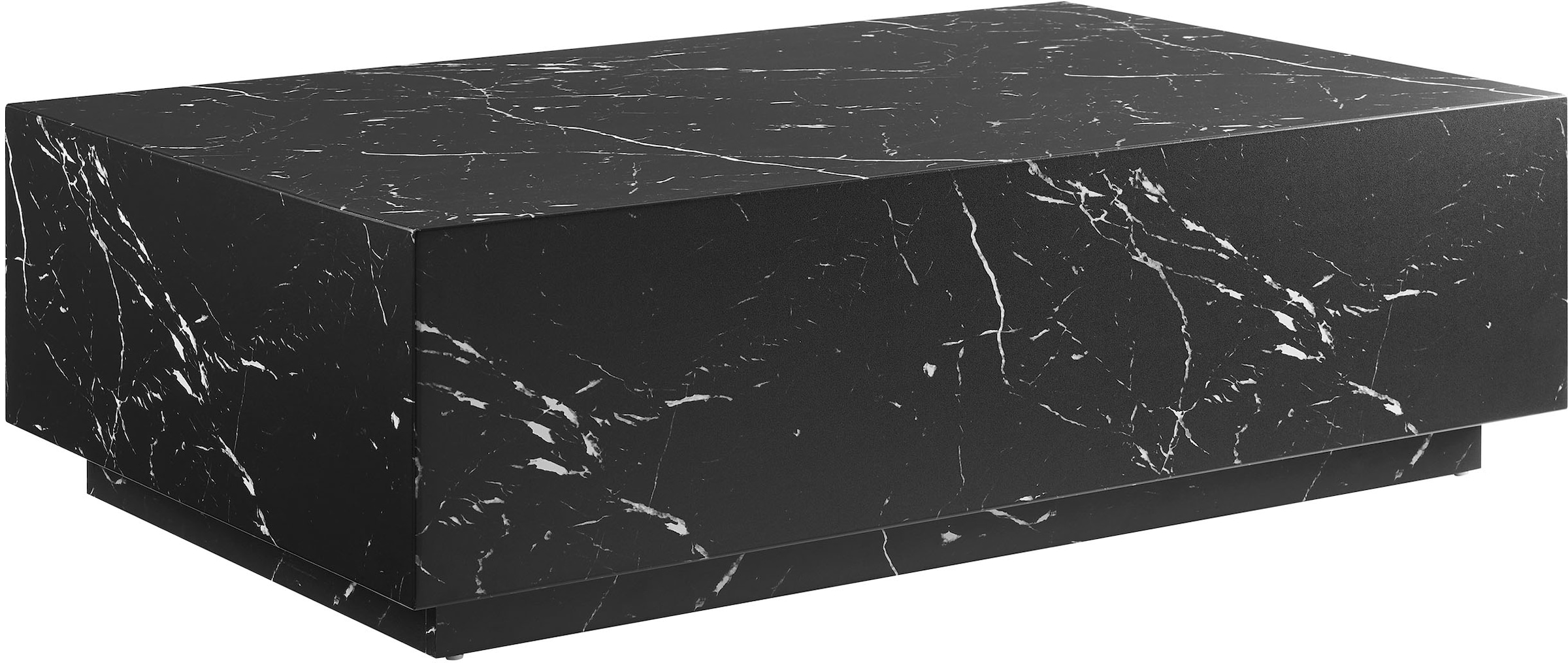 SalesFever Couchtisch »Almeria Beistelltisch: Stilvoller Tisch 120/75 cm« Stilvoller, rechteckiger Tisch in edler Marmoroptik, 120x75cm
