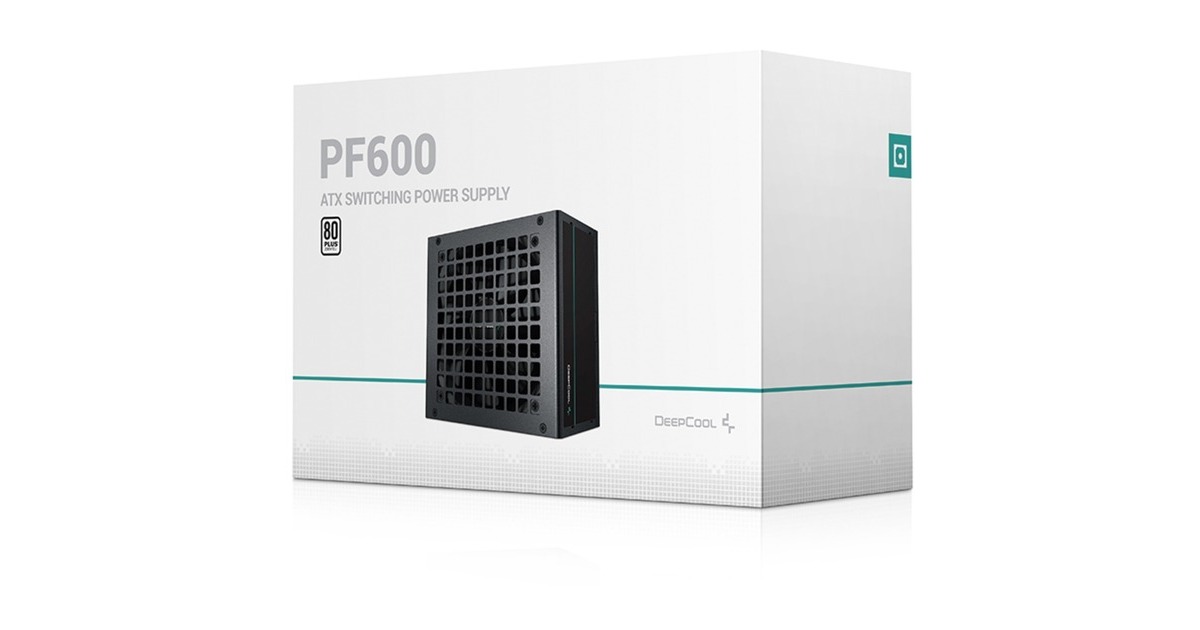 DeepCoolPF600 600 watt voeding   (Zwart, 4x PCIe)