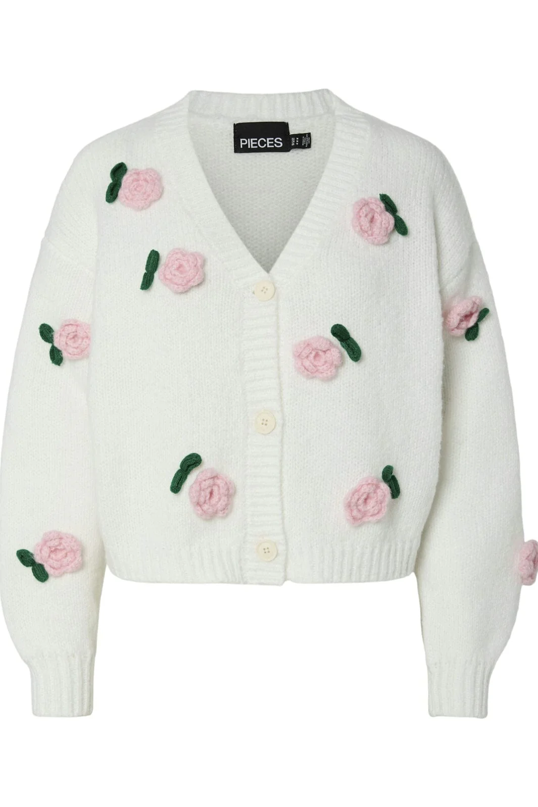 Pieces Pclydia Ls V-Neck Knit Cardigan