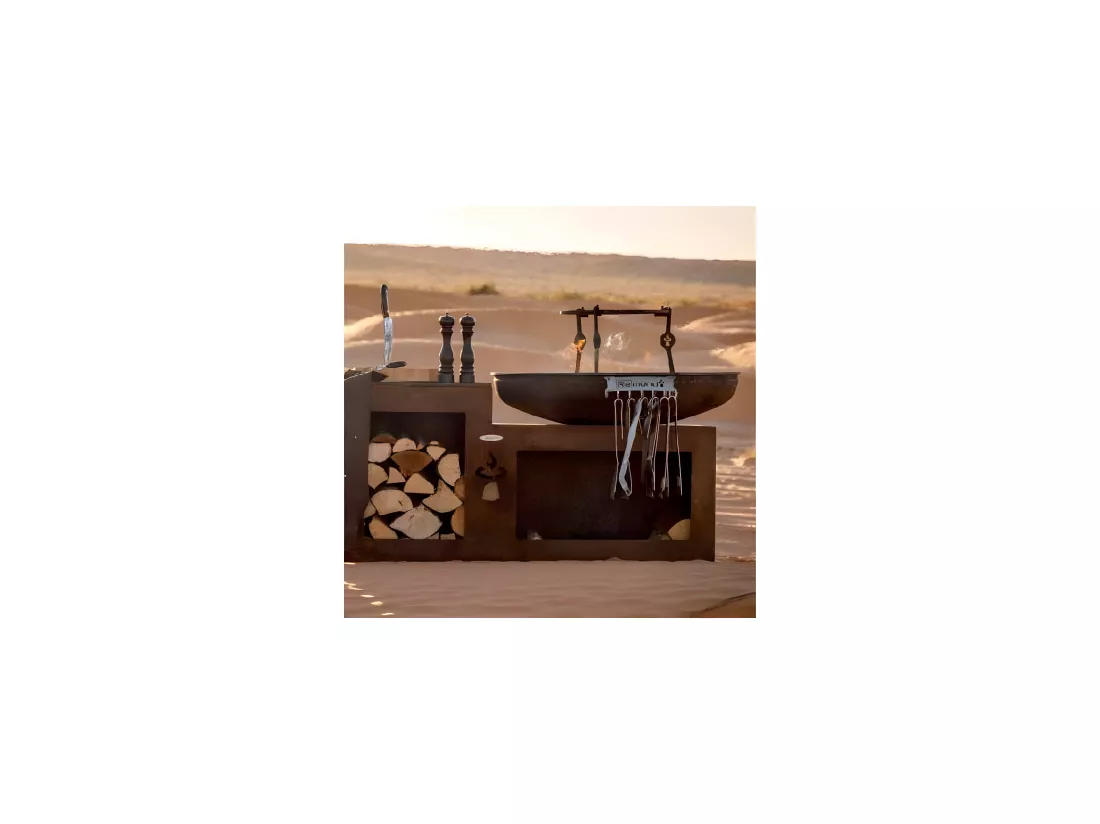 Barbecue brasero en acier Vulcano Surface de cuisson 82 cm