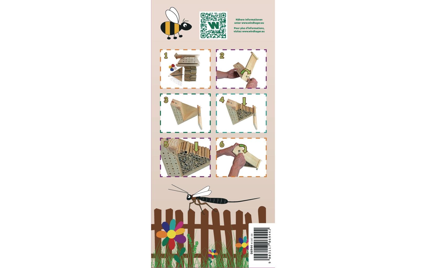 Insektenhotel BEE for KidsKomplettbausatz zum selbst Bemalen