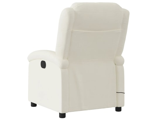 VIDAXL - Fauteuil de massage inclinable - crème