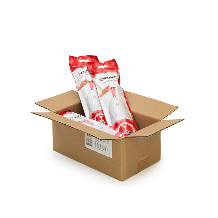 6 lot de 20 sacs poubelles avec poignée Brabantia PerfectFit 20 L