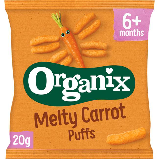 Organix Bio Maïs Knabbels Wortel