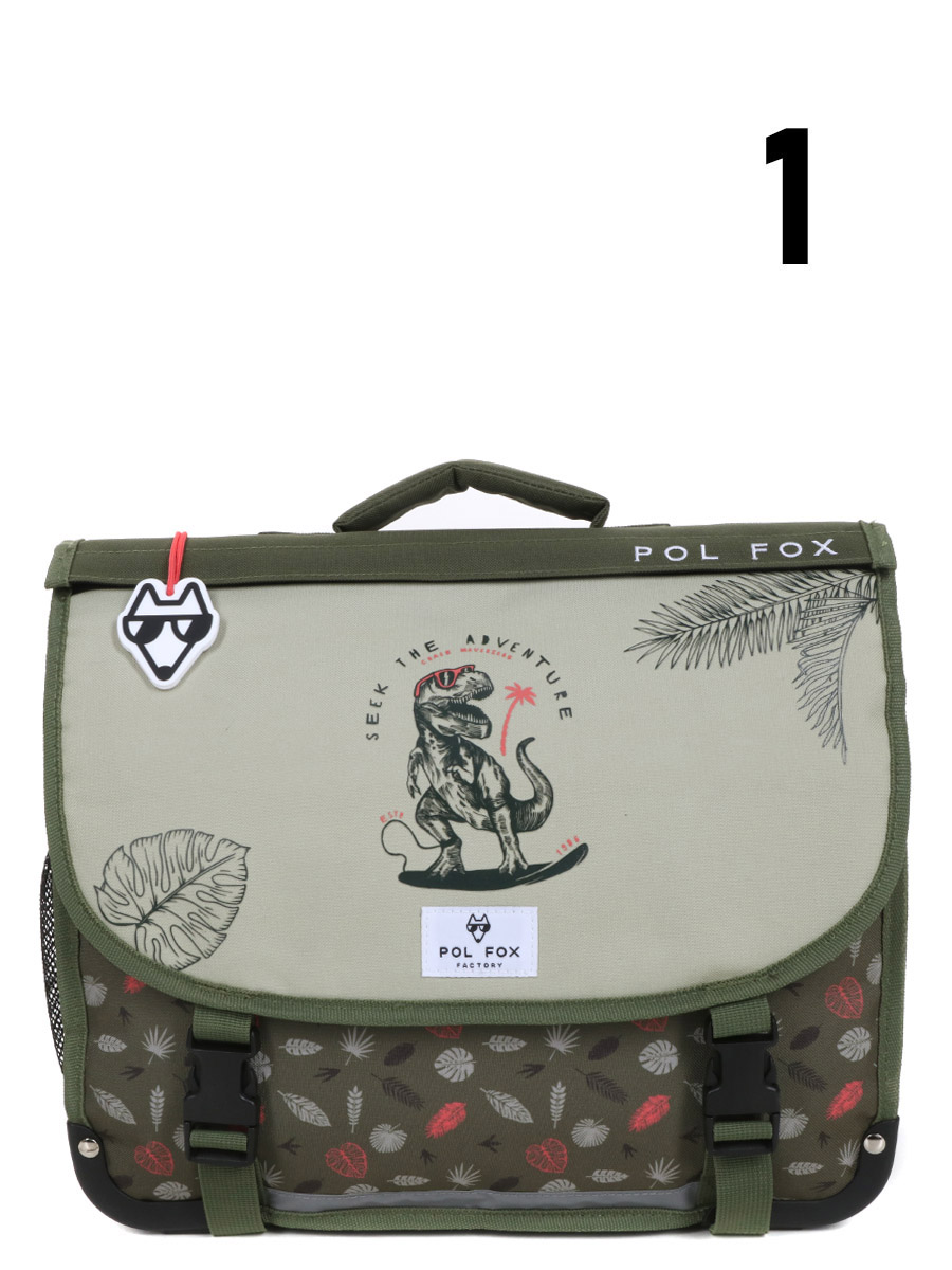 Cartable RÀversible Pol Fox Dino Ride 38 cm