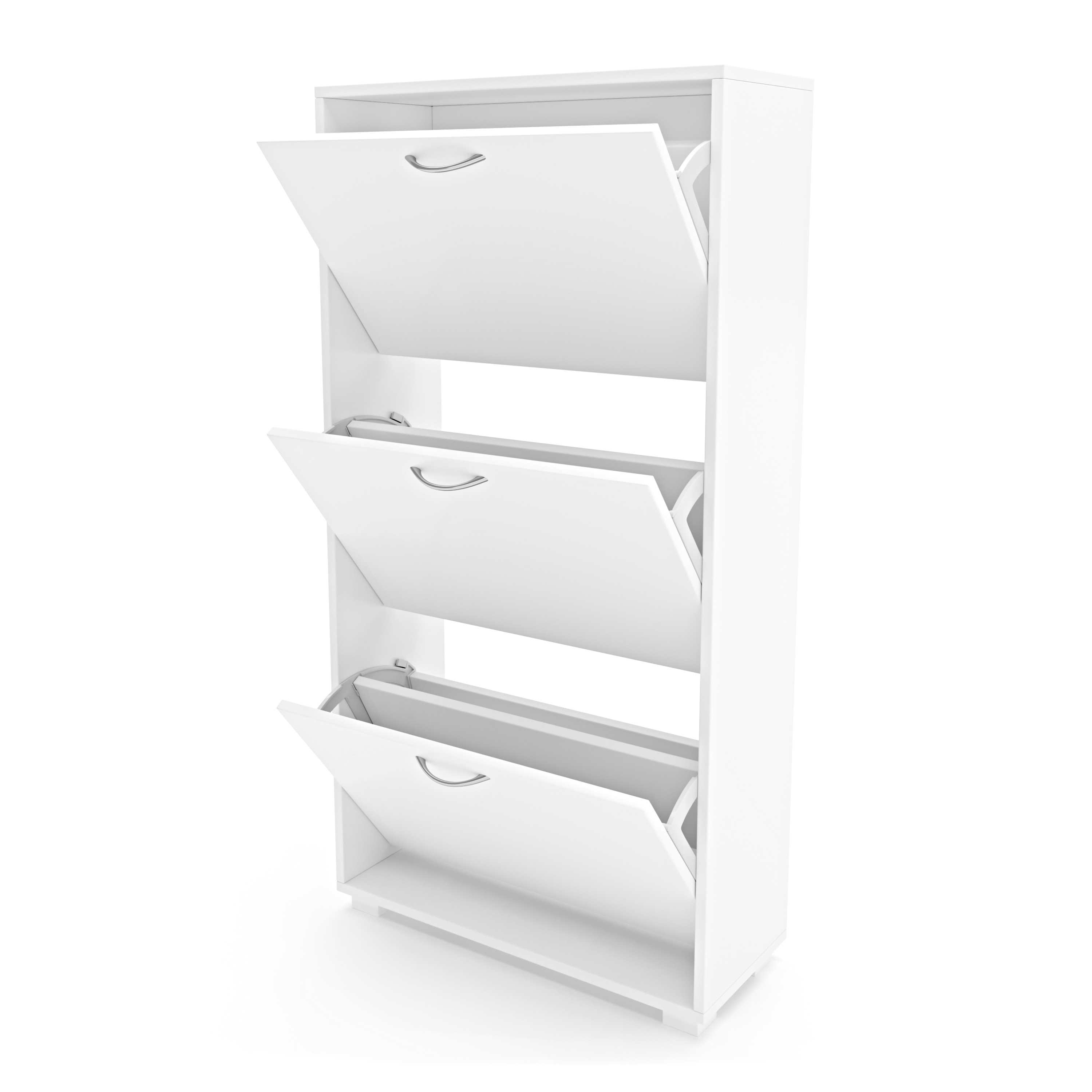 Schuhschrank 60 x 115 cm weiss