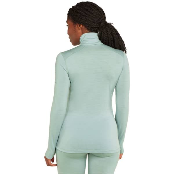 T-shirt thermique ICEBREAKER W 200 OASIS LS HALF ZIP MOSS