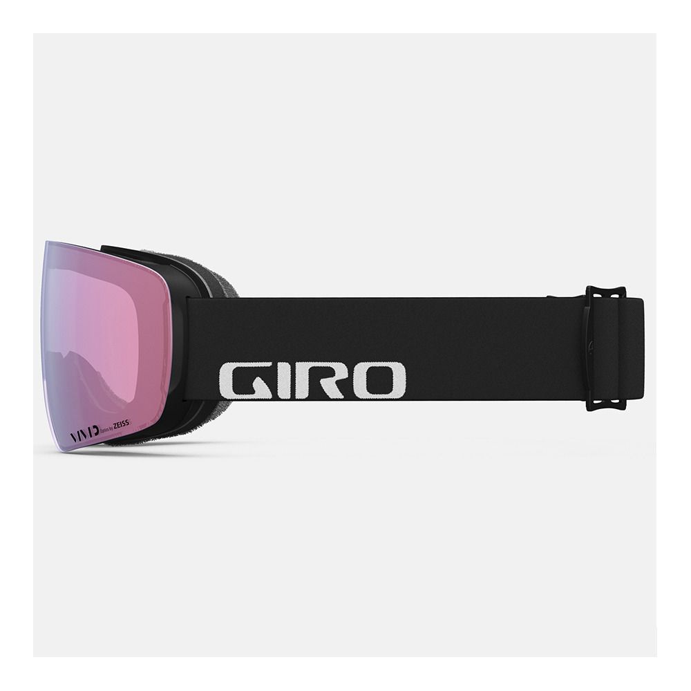 Giro CONTOUR - Masque ski + écran supplémentaire vivid infrared black wordmark/vivid smoke