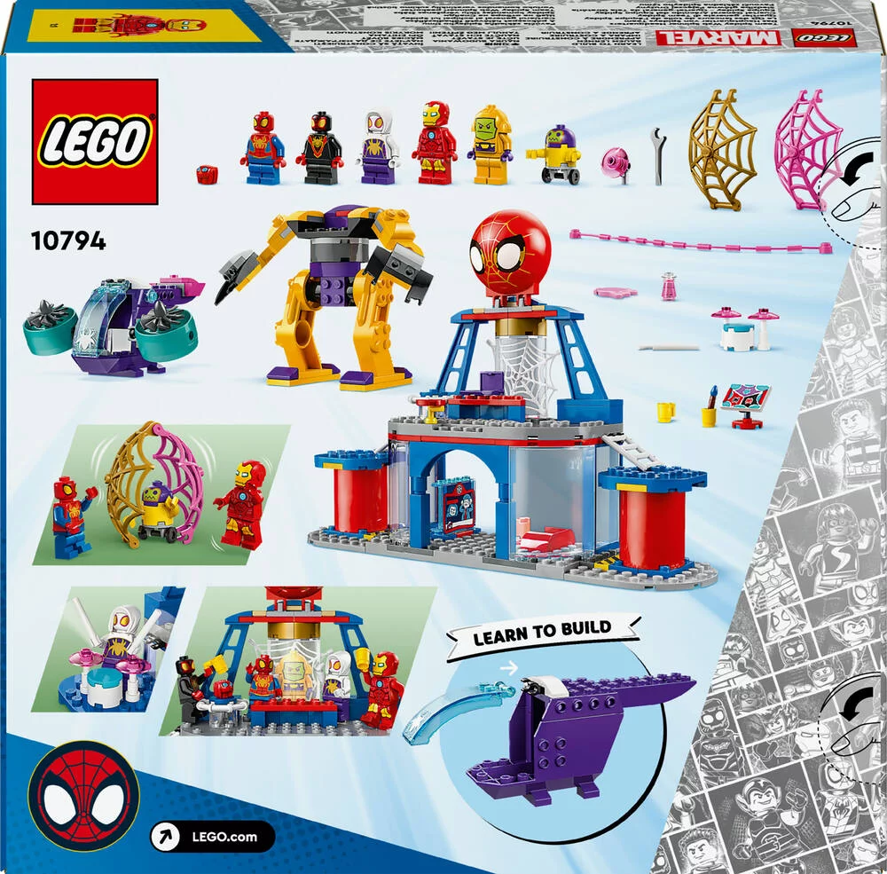 LEGO®MARVEL 10794 - LE QG DS LANCEURS DE TOILE DE L'EQUIPE SPIDEY