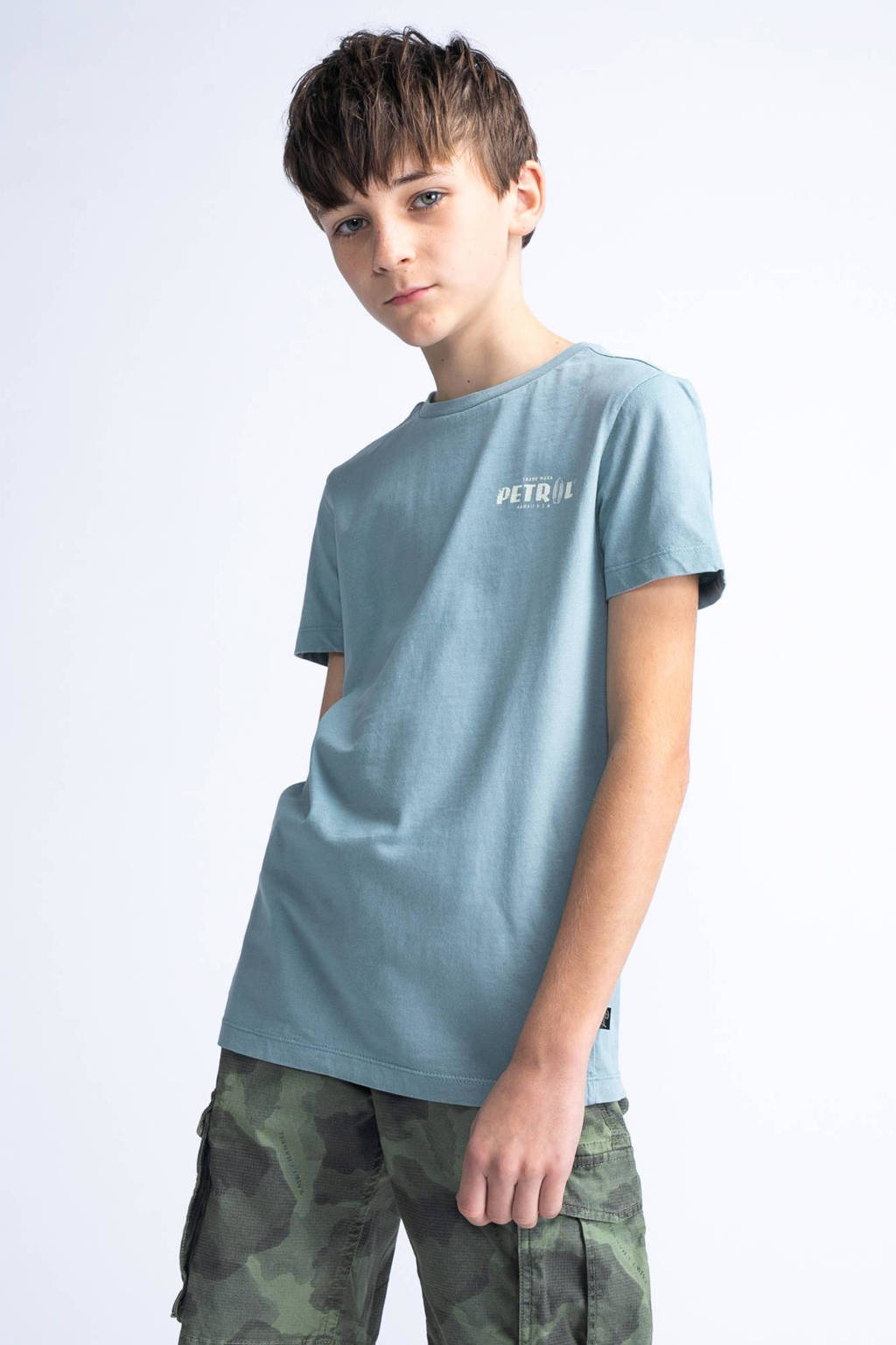 Petrol Industries T-shirt grijsblauw