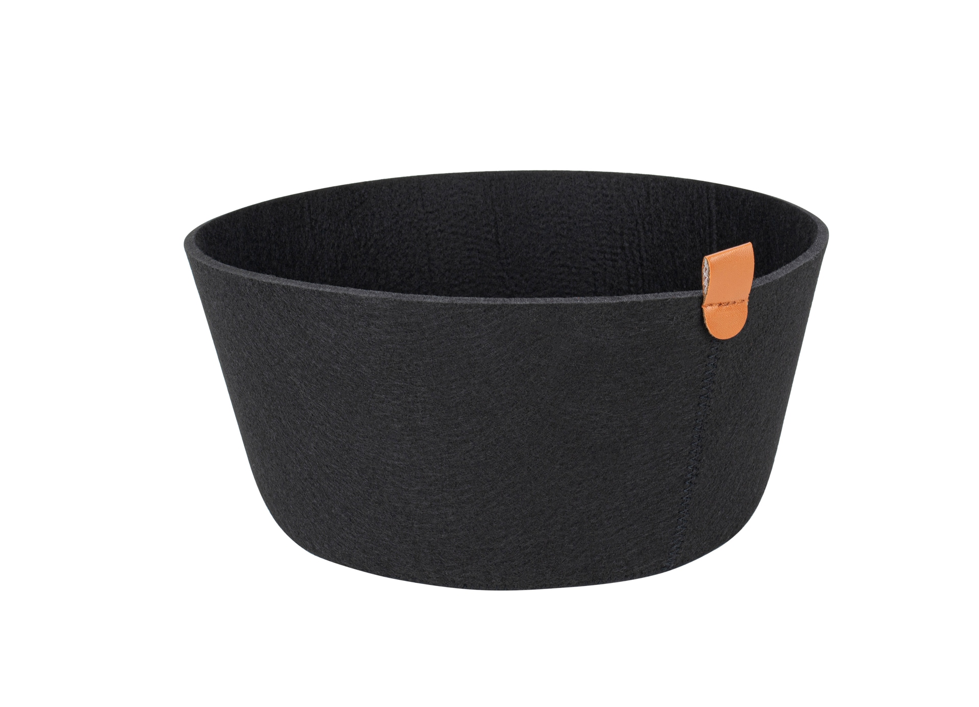 JUSTINUS Filzkorb LIFE STYLE 24 cm rund schwarz