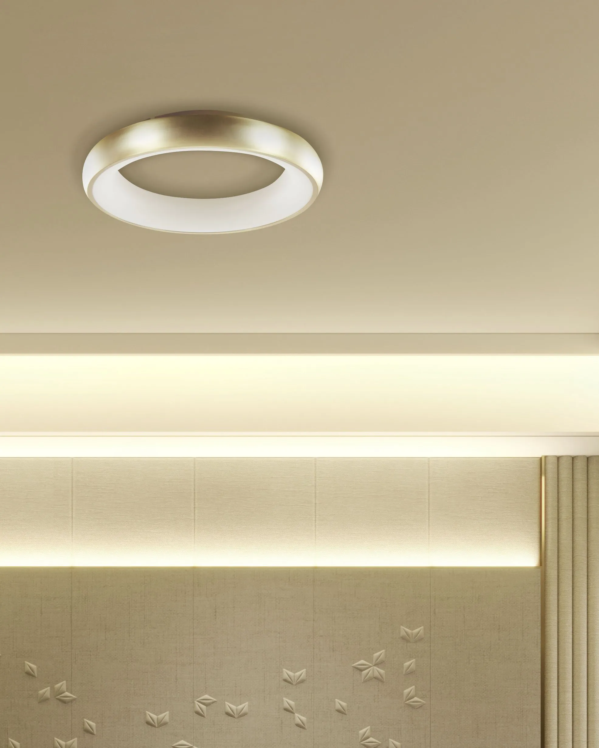 LED plafondlamp ATARAN Metaal Goud