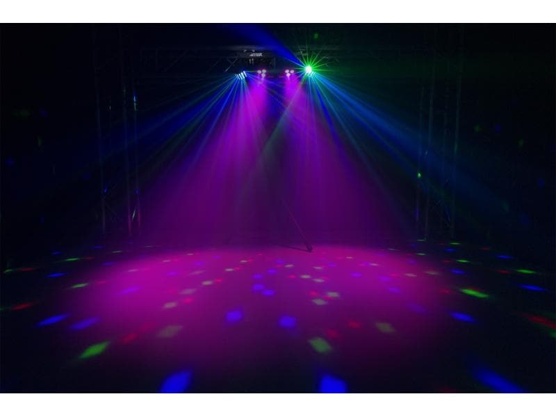 MAX Lichtset PartyBar 12 Bar mit 2x PAR-Strobe und 2x Derby