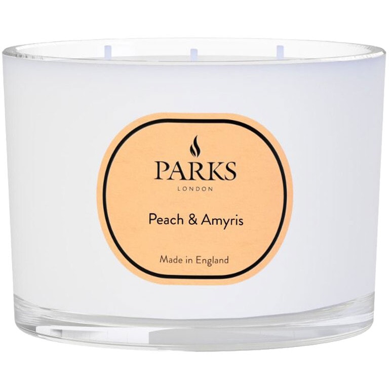 Bougie parfumée à 3 mèches - Pèche & amyris - 350 g