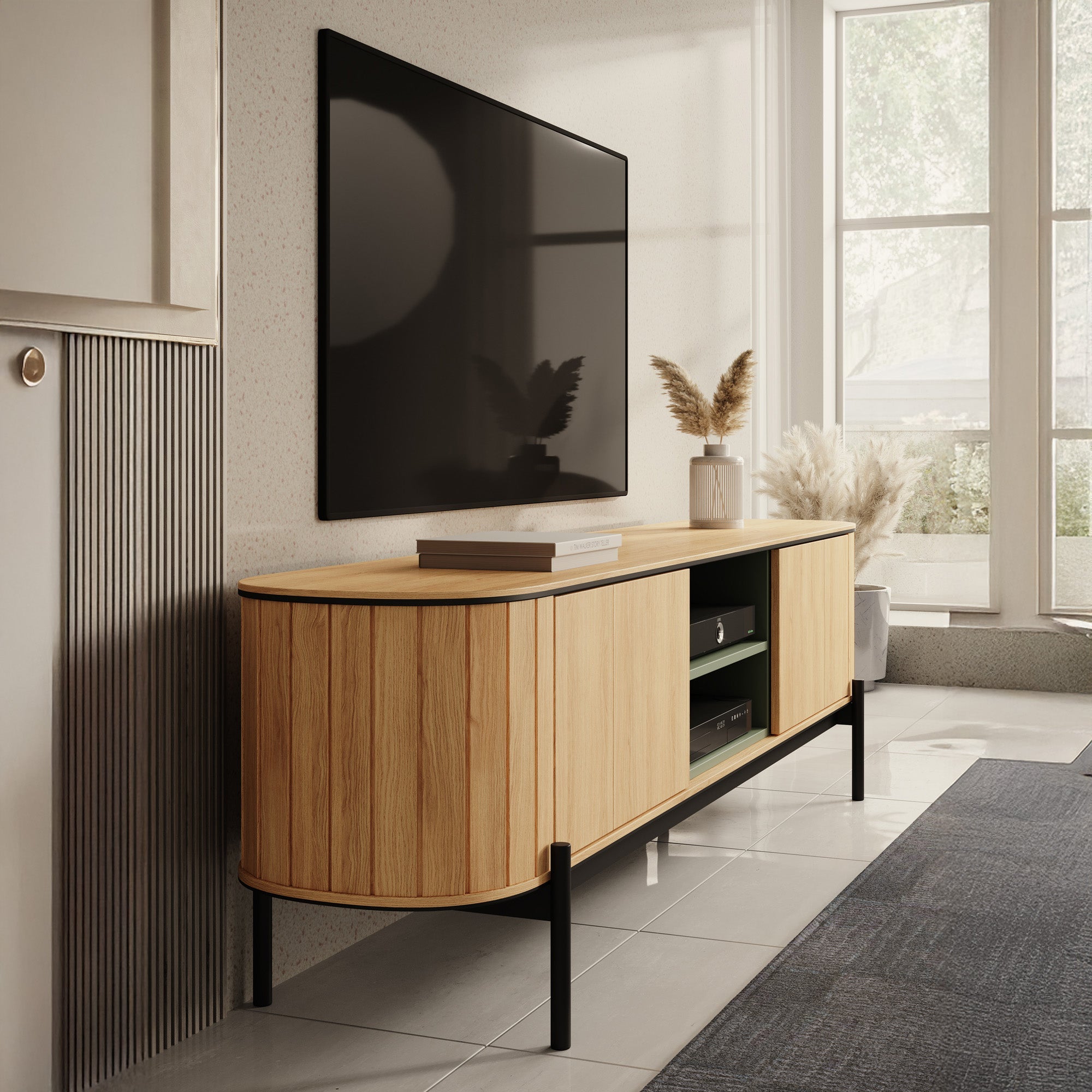 Meubella - TV-Meubel Royale - Eiken - 200 cm
