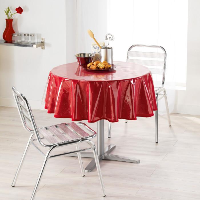 NAPPE CRISTAL RONDE D.180CM PVC UNI TRANSPARENT