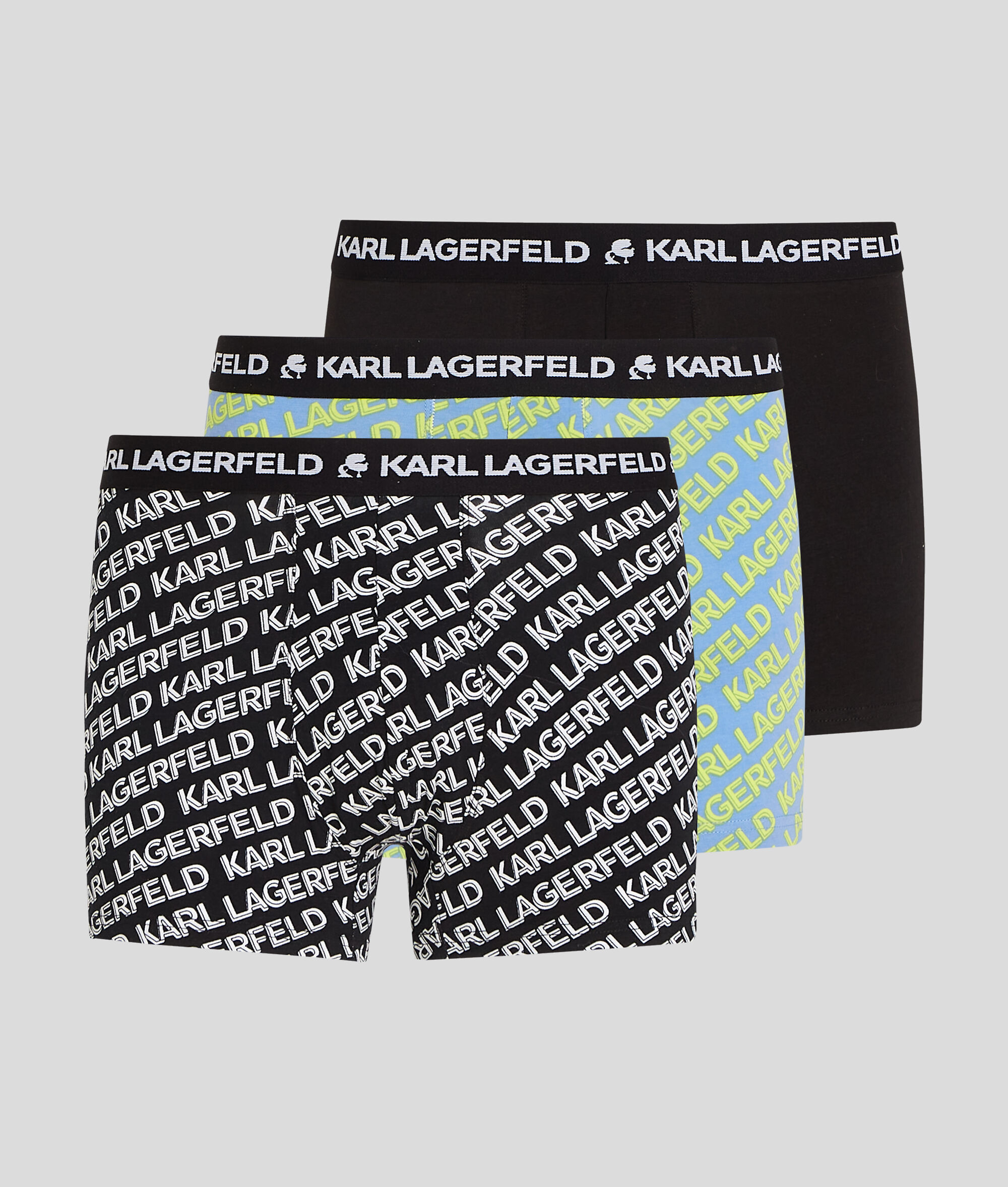 CALEÇON AVEC LOGO KARL FAÇON ALL-OVER - LOT DE 3