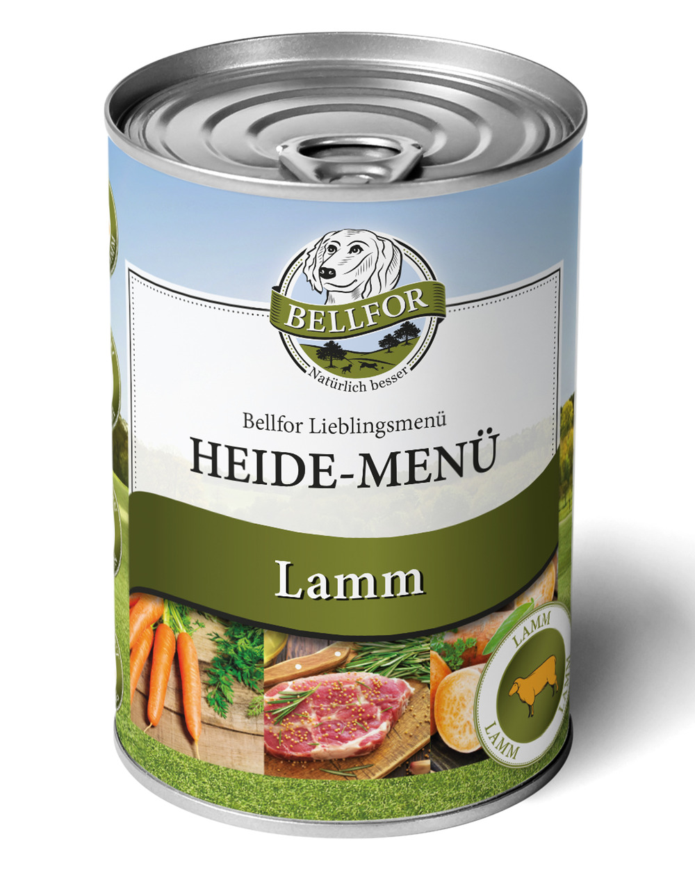 Nourriture humide à l'agneau - menu de bruyère - heide-menü - 6x400g