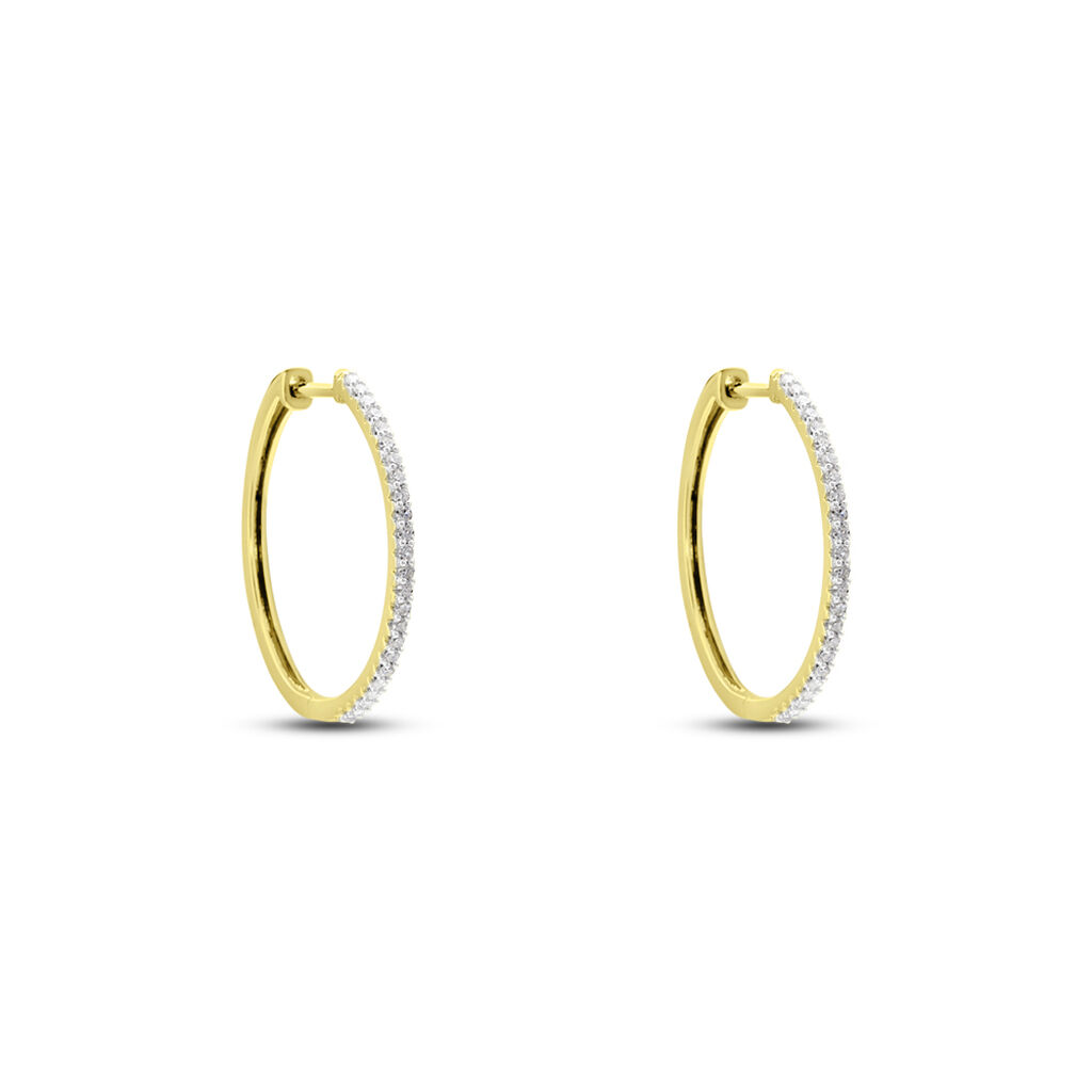 Creoles Or Jaune Aryanna Diamants