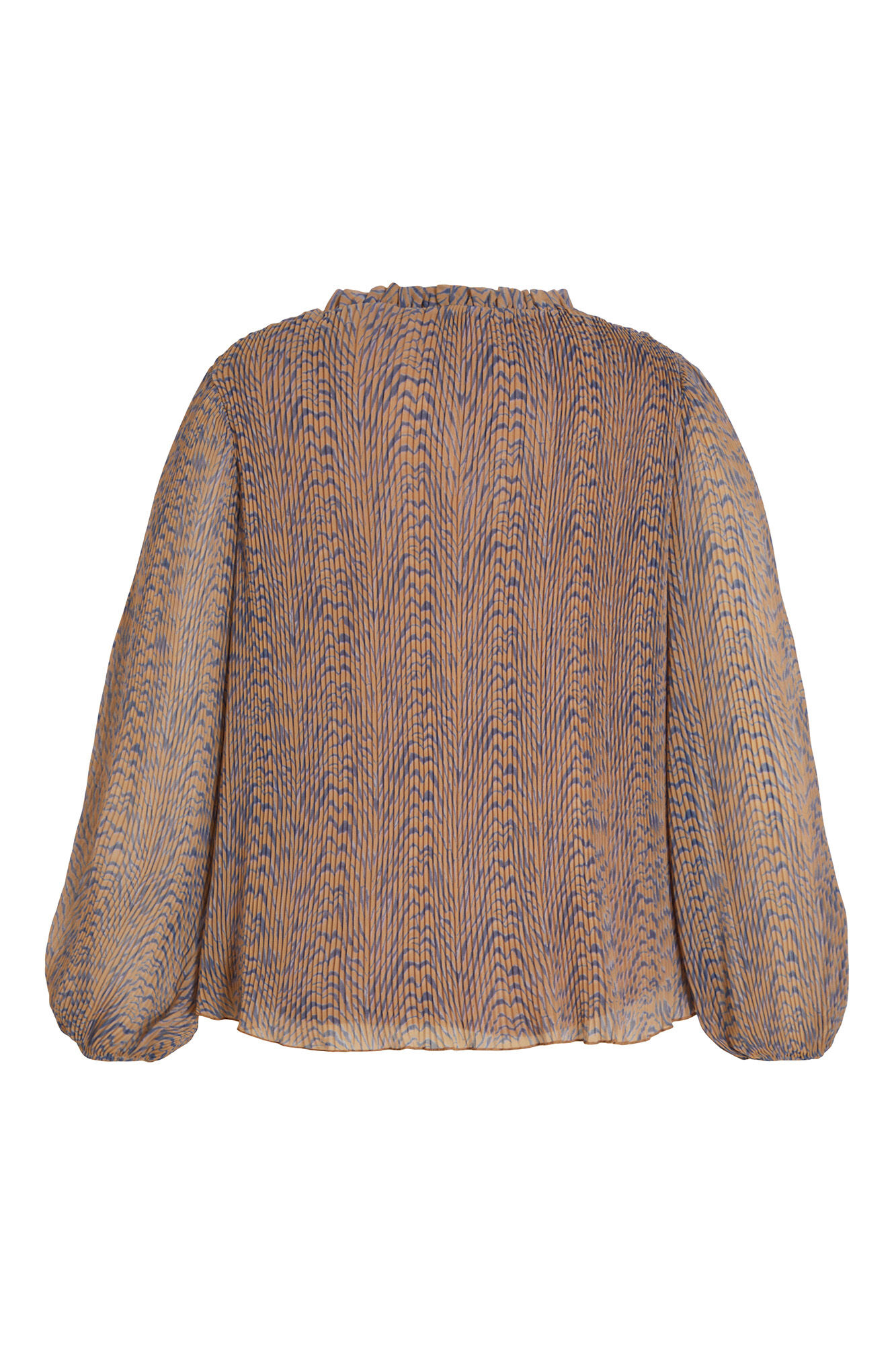 Blusa plisada de Evoked by Vila - Marrón