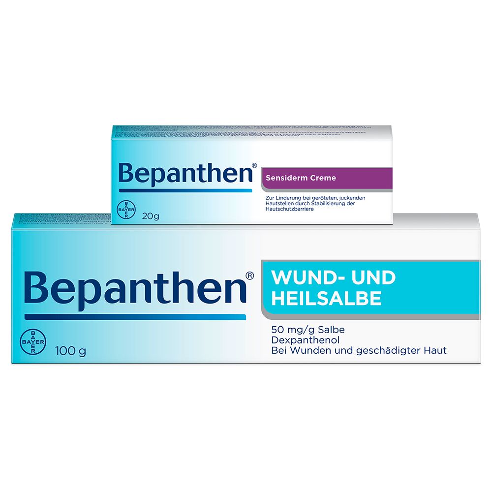Bepanthen® Set bei trockenen Hautstellen