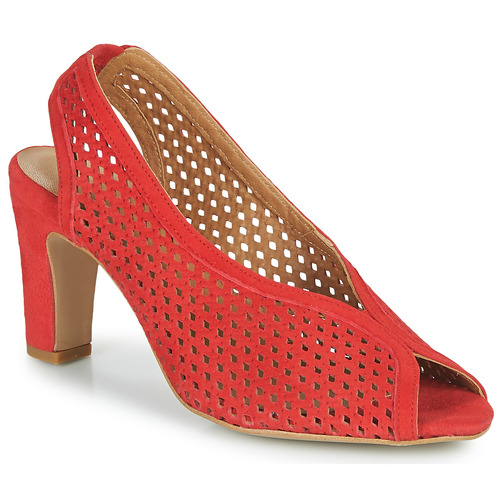JB Martin - LUXE - CHEVRE VELOURS PERFO ROUGE