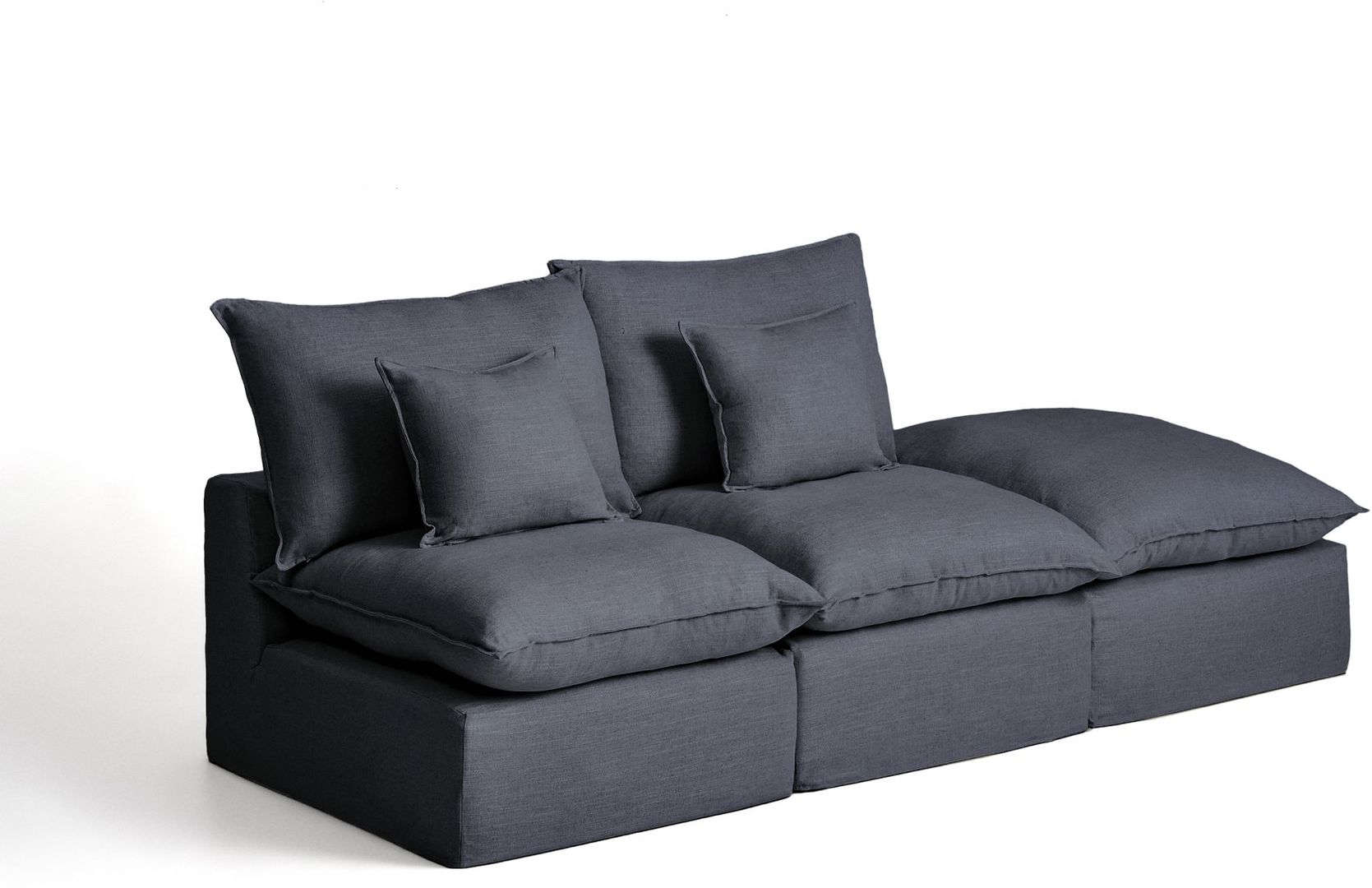 Kave Home   Anarela 2-Zitsbank + Hocker