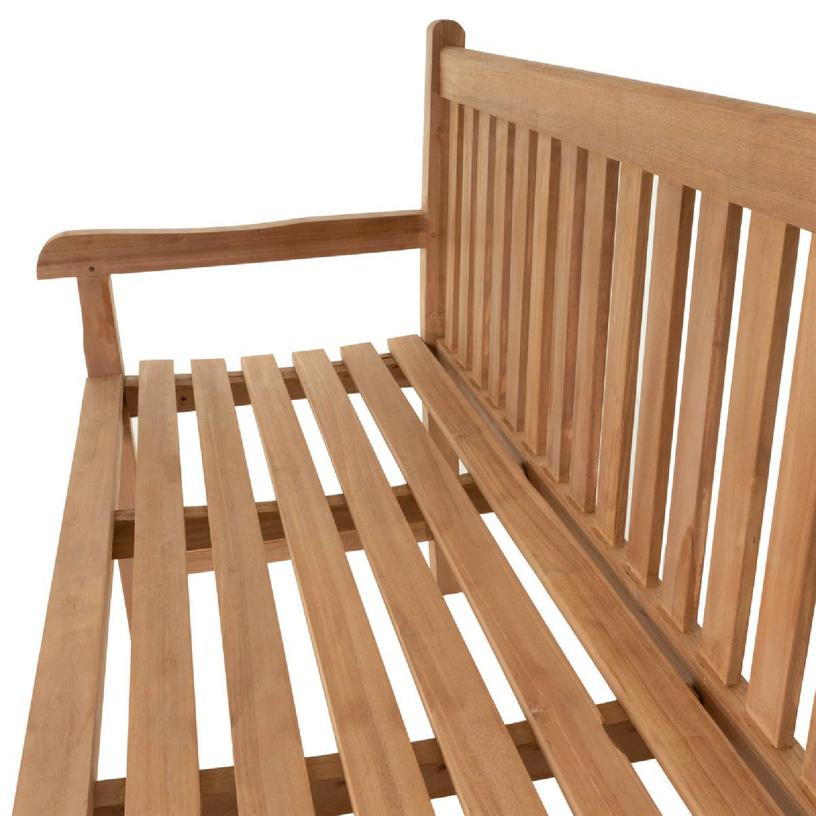 VCM 3-Sitzer Gartenbank Parkbank hochwertig Teak Holz behandelt 150cm