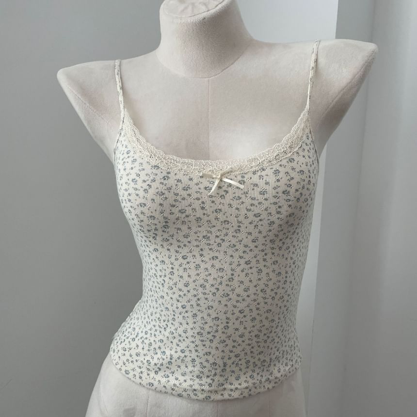 Rosehedge - Camisole-top met bloemenkant